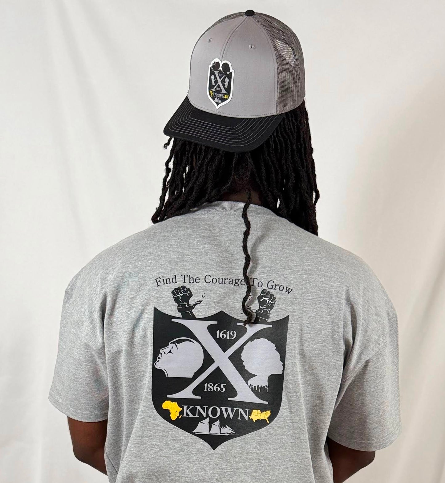B.A.C Fashion Woven Patch Hats | Heather Grey/Black