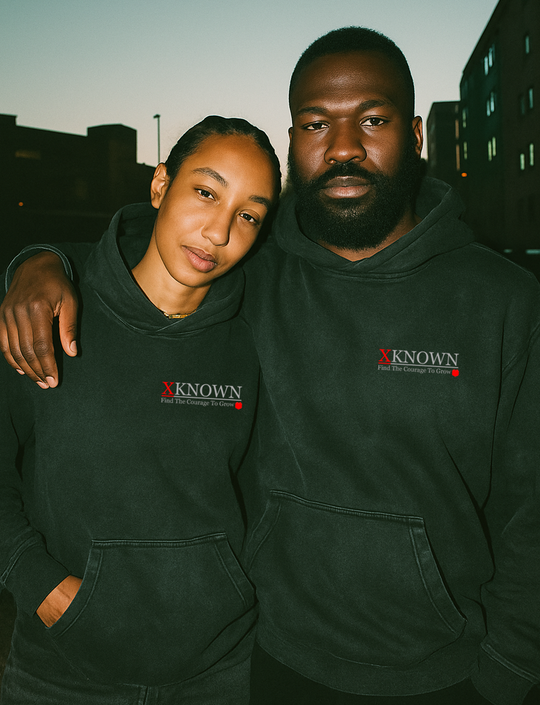 XKNOWN Black Snow Washed Hoodie