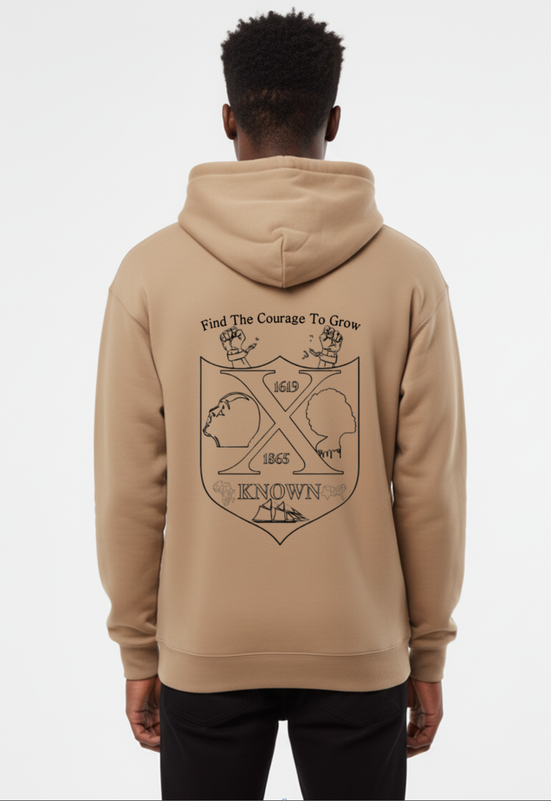 Sandstone B.A.C Outline Hoodie | Black Outline Back Logo
