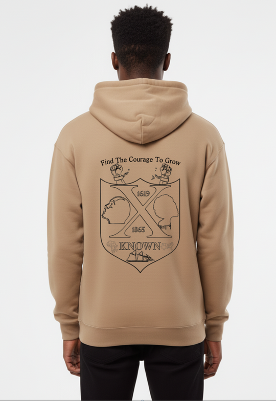 Sandstone B.A.C Outline Hoodie | Black Outline Back Logo