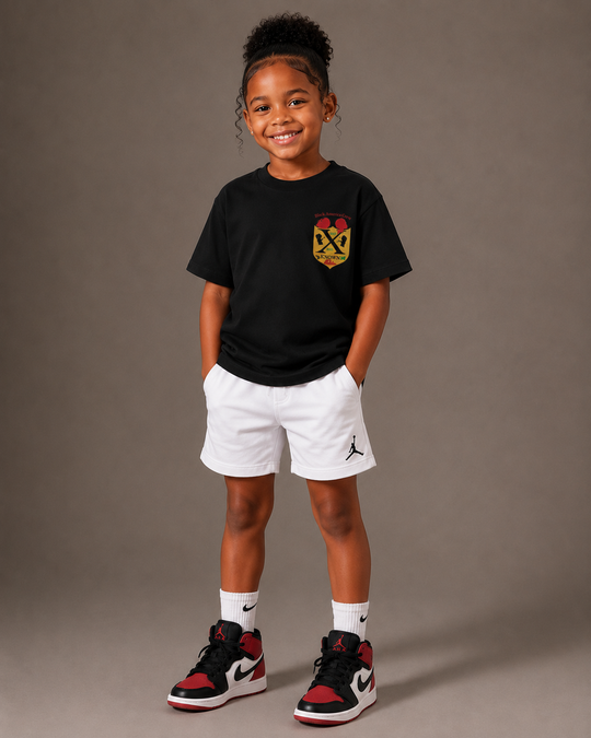 Kids Black Crest T-Shirt