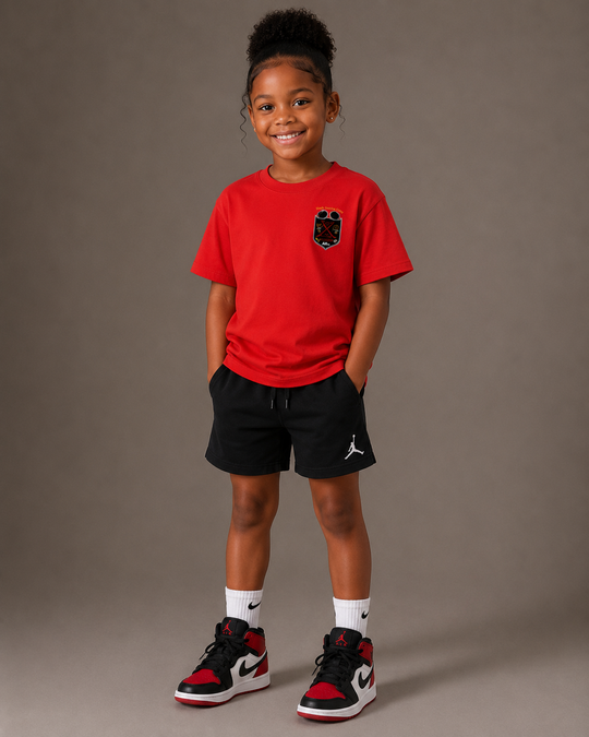 Kids Red Crest T-Shirt