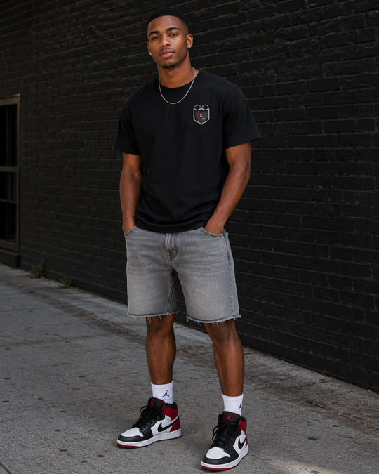 XKNOWN Premium Black SUPIMA® Tee | XKN Patch Edition