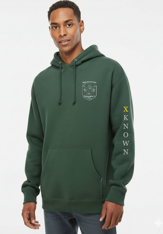 Black or Green B.A.C Outline Hoodie | White Outline Back Logo