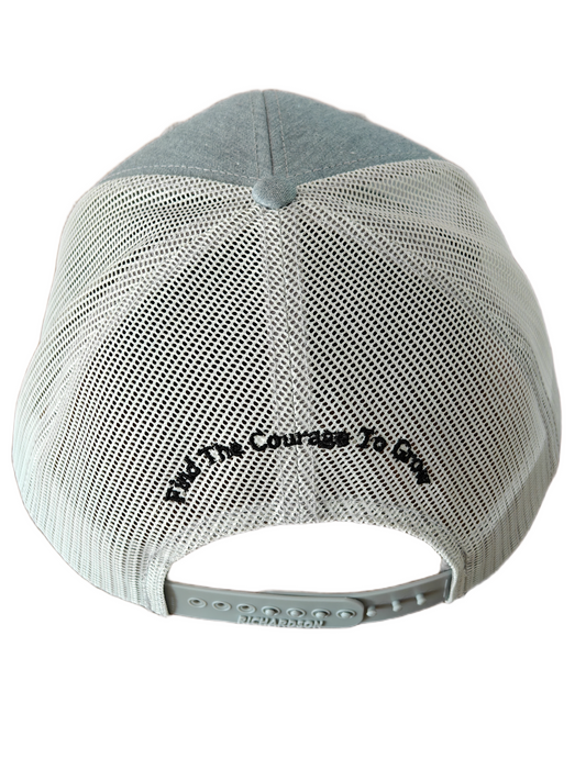 B.A.C Fashion Woven Patch Hats | Heather Grey/Light Grey