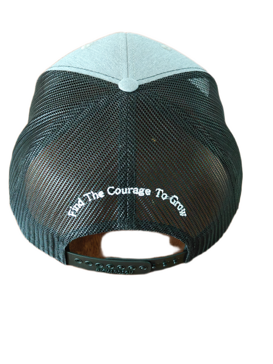 B.A.C Fashion Woven Patch Hats | Heather Grey/Black