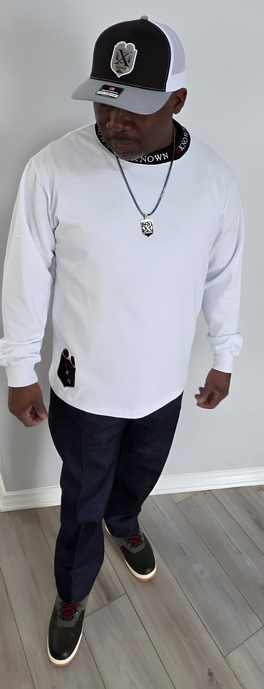 XKNOWN Solid White Long Sleeve – 330 GSM