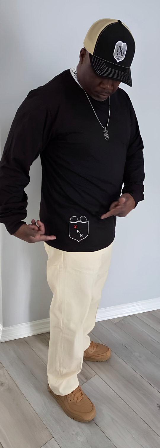 XKNOWN Solid Black Long Sleeve – 330 GSM