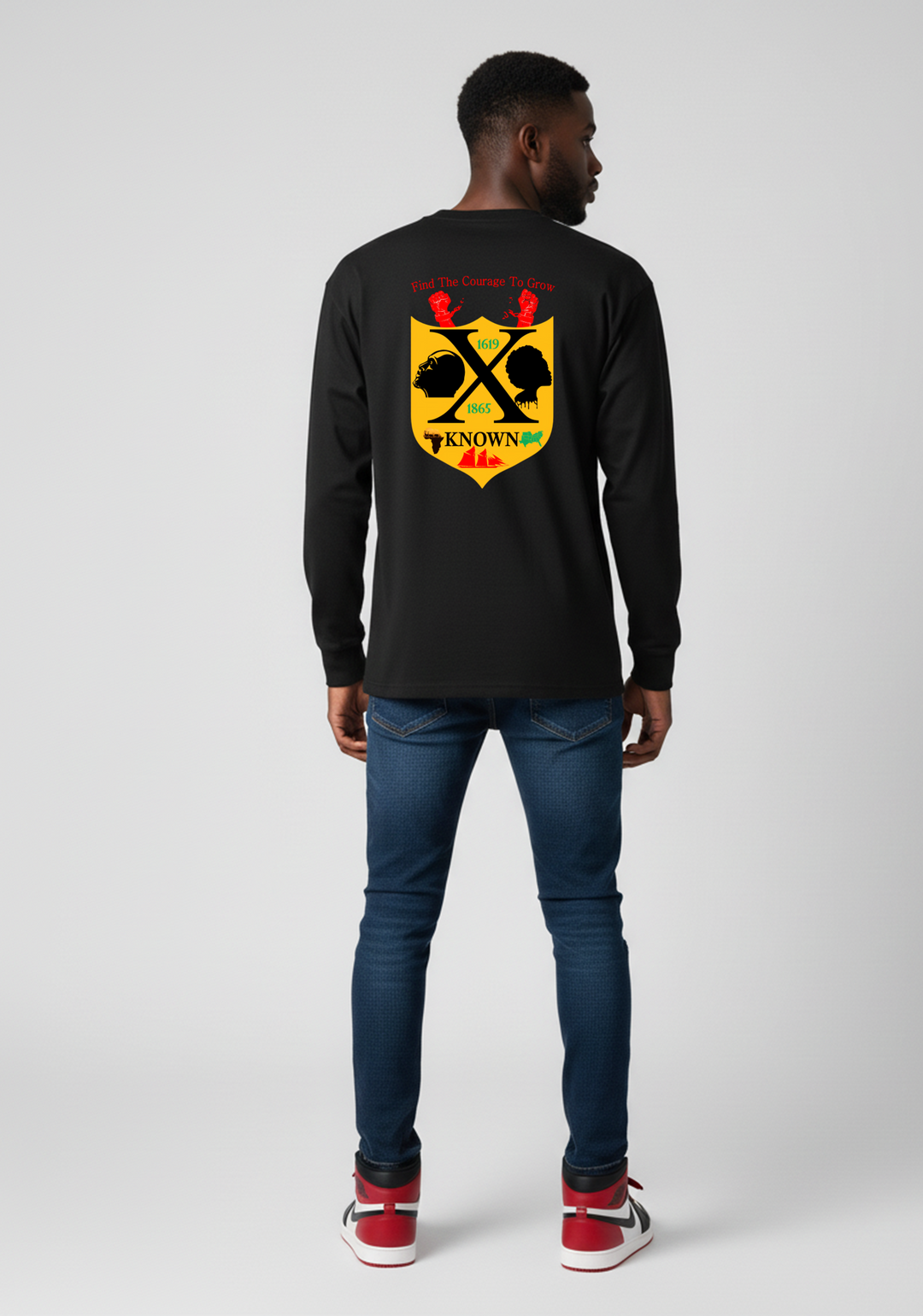 B.A.C Fashion Unisex Long Sleeve T-shirt | Black Juneteenth Edition