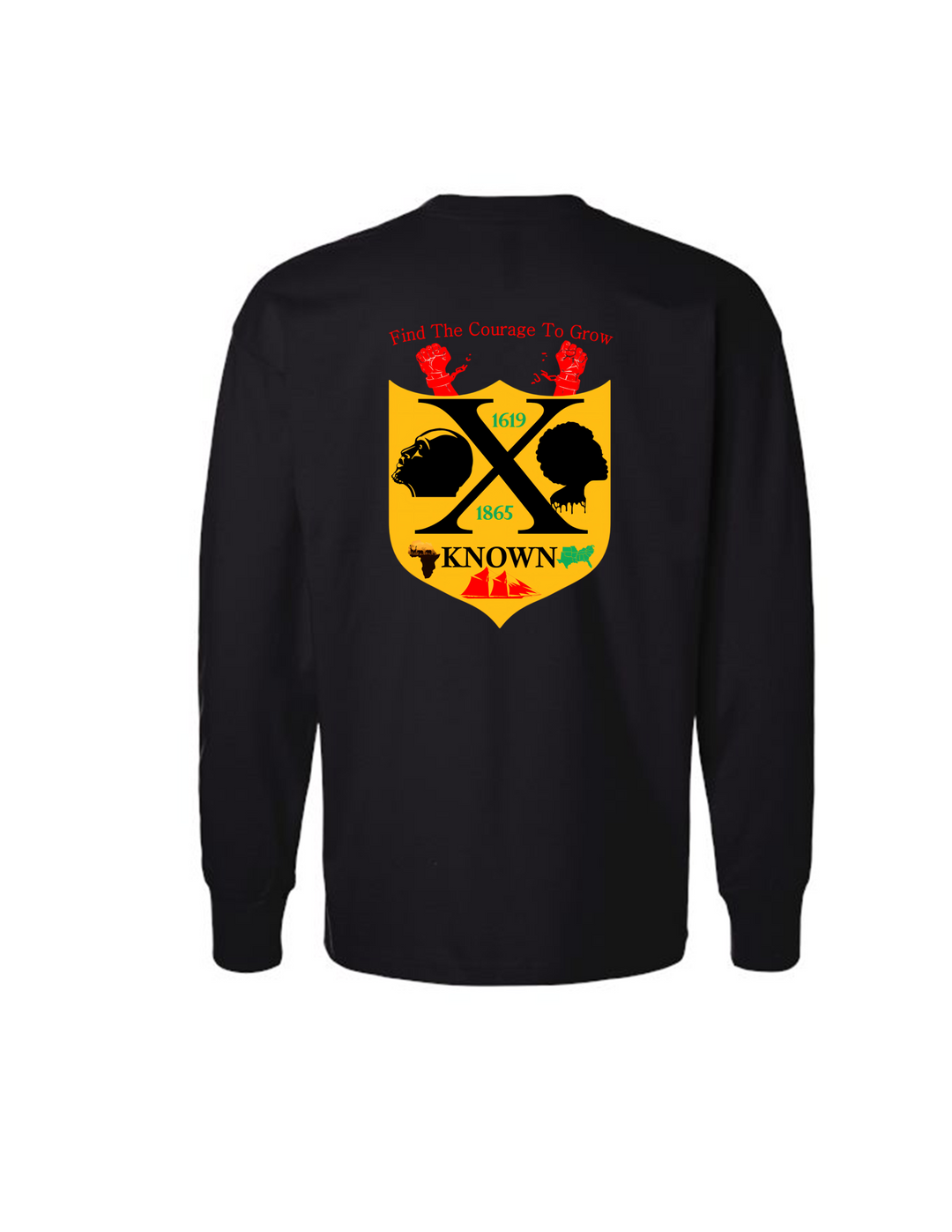 B.A.C Fashion Unisex Long Sleeve T-shirt | Black Juneteenth Edition