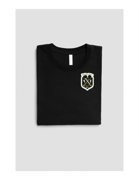 B.A.C  Woven Patch Black Midweight Supima® Tee