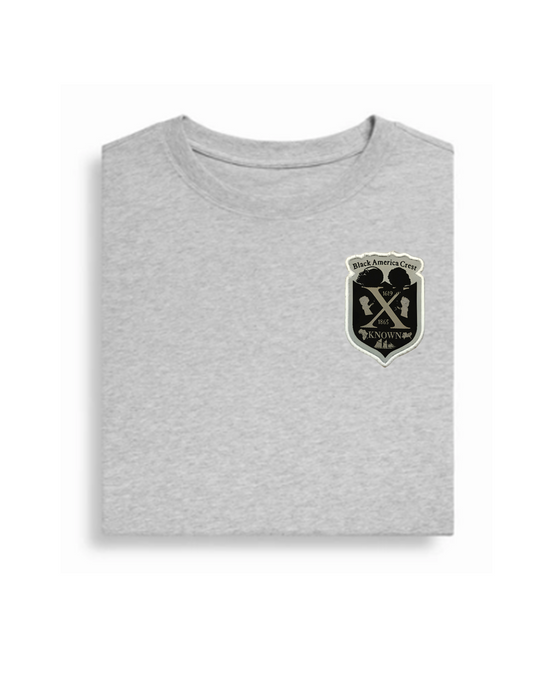 B.A.C  Woven Patch Heather Grey Midweight Supima® Tee