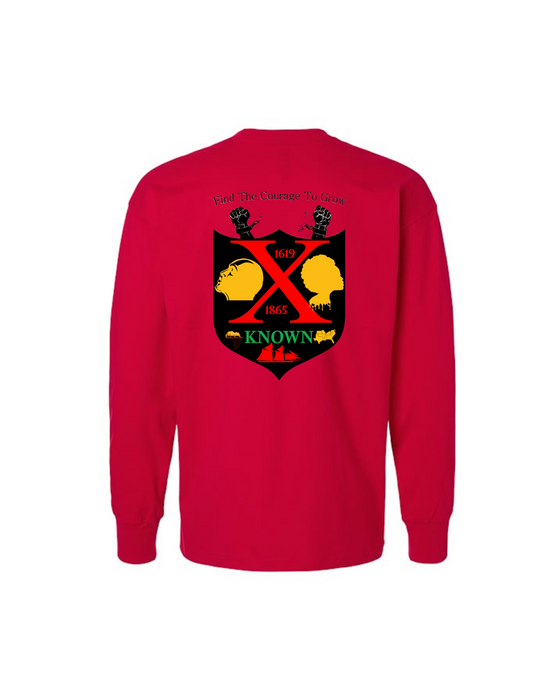 B.A.C Fashion Unisex Long Sleeve T-shirt | Red Juneteenth Edition