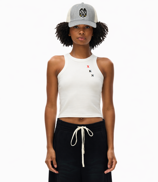 XKNOWN White Tank Top – XKN Logo Edition