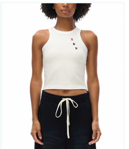 XKNOWN White Tank Top – XKN Logo Edition