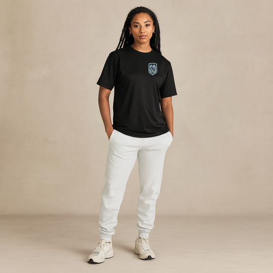 B.A.C  Woven Patch Black Midweight Supima® Tee